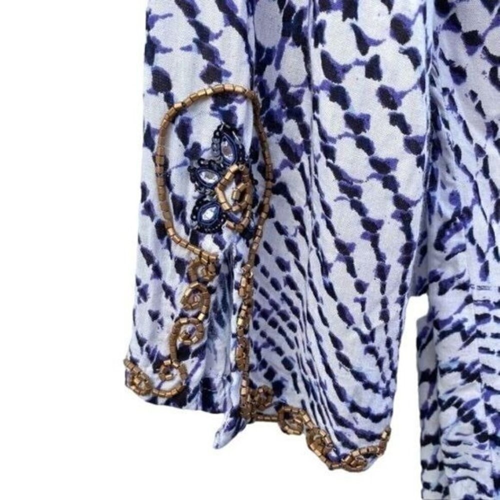 Soft Surroundings Beaded Embellished Tunic Blouse - Picture 11 of 12